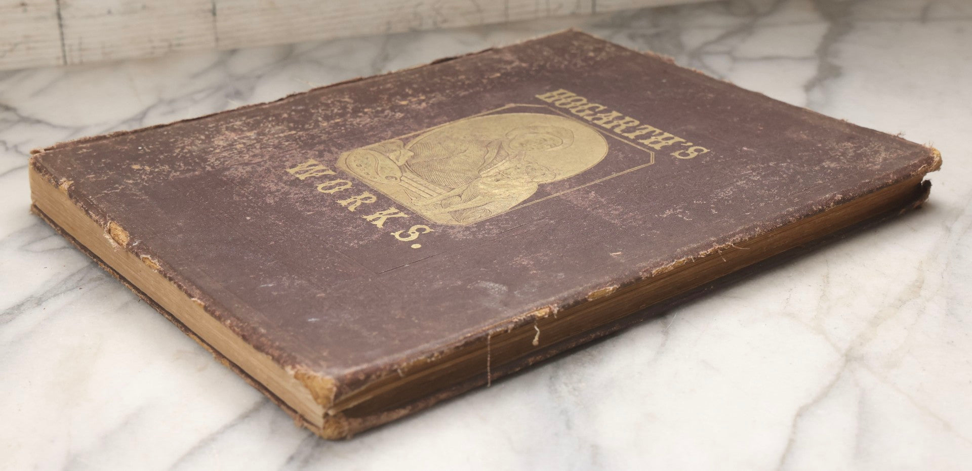Lot 196 - "The Works Of Hogarth" Antique Art Book With Sixty-Two Full-Page Engraved Plates Of The Works Of William Hogarth, Published By J. Dicks, London