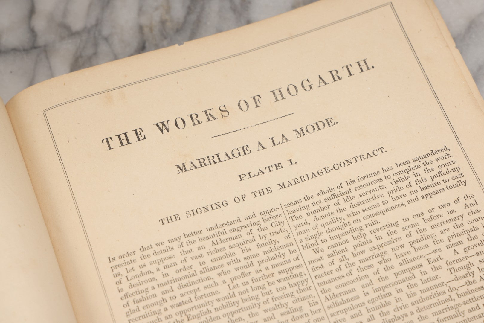 Lot 196 - "The Works Of Hogarth" Antique Art Book With Sixty-Two Full-Page Engraved Plates Of The Works Of William Hogarth, Published By J. Dicks, London