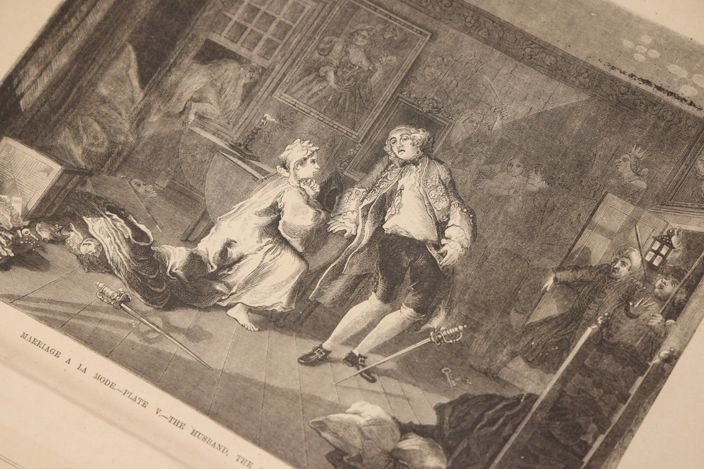 Lot 196 - "The Works Of Hogarth" Antique Art Book With Sixty-Two Full-Page Engraved Plates Of The Works Of William Hogarth, Published By J. Dicks, London