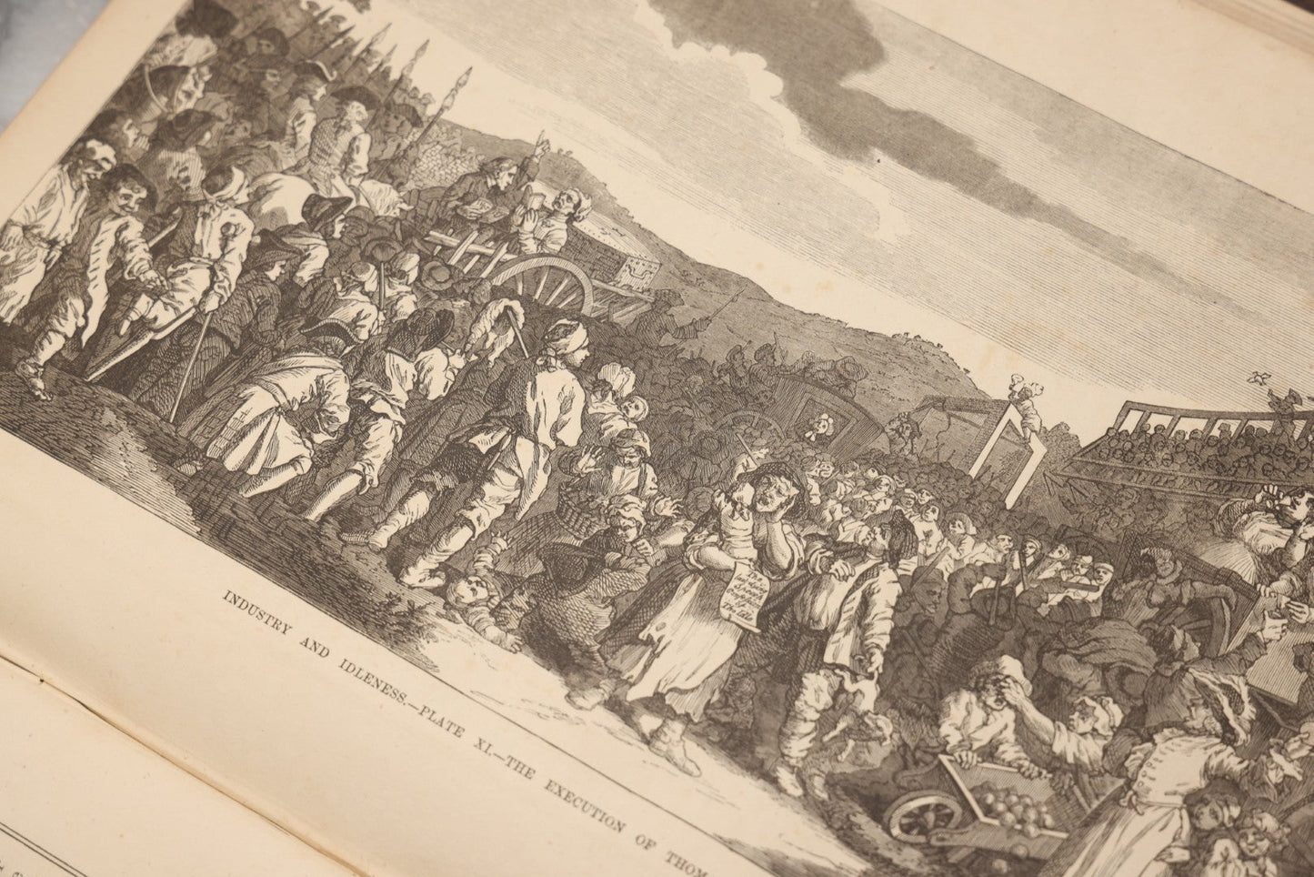 Lot 196 - "The Works Of Hogarth" Antique Art Book With Sixty-Two Full-Page Engraved Plates Of The Works Of William Hogarth, Published By J. Dicks, London