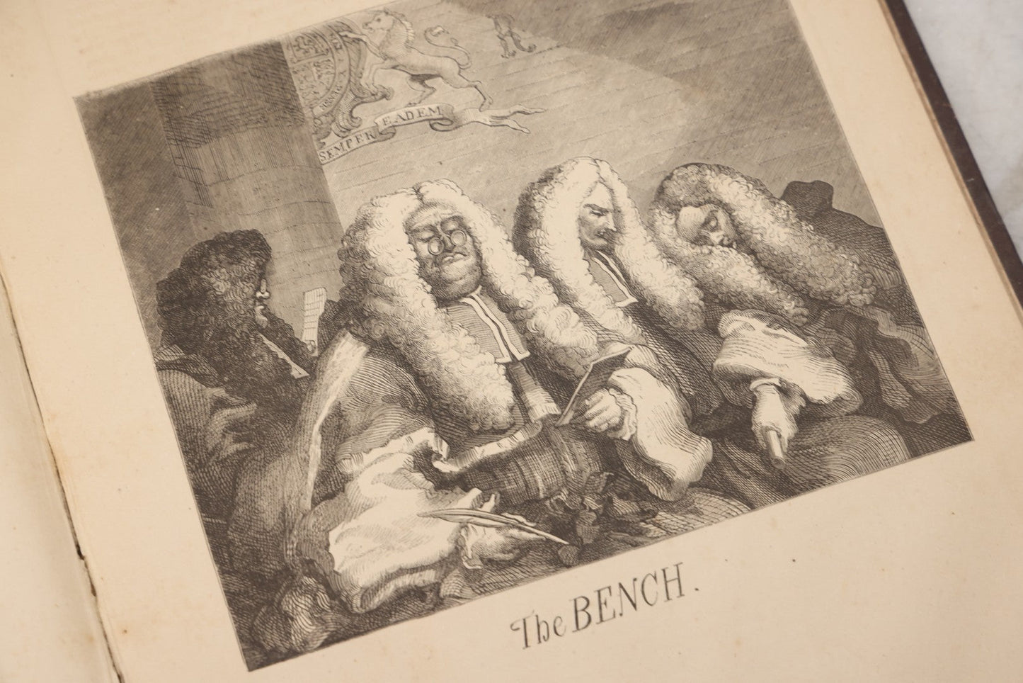 Lot 196 - "The Works Of Hogarth" Antique Art Book With Sixty-Two Full-Page Engraved Plates Of The Works Of William Hogarth, Published By J. Dicks, London