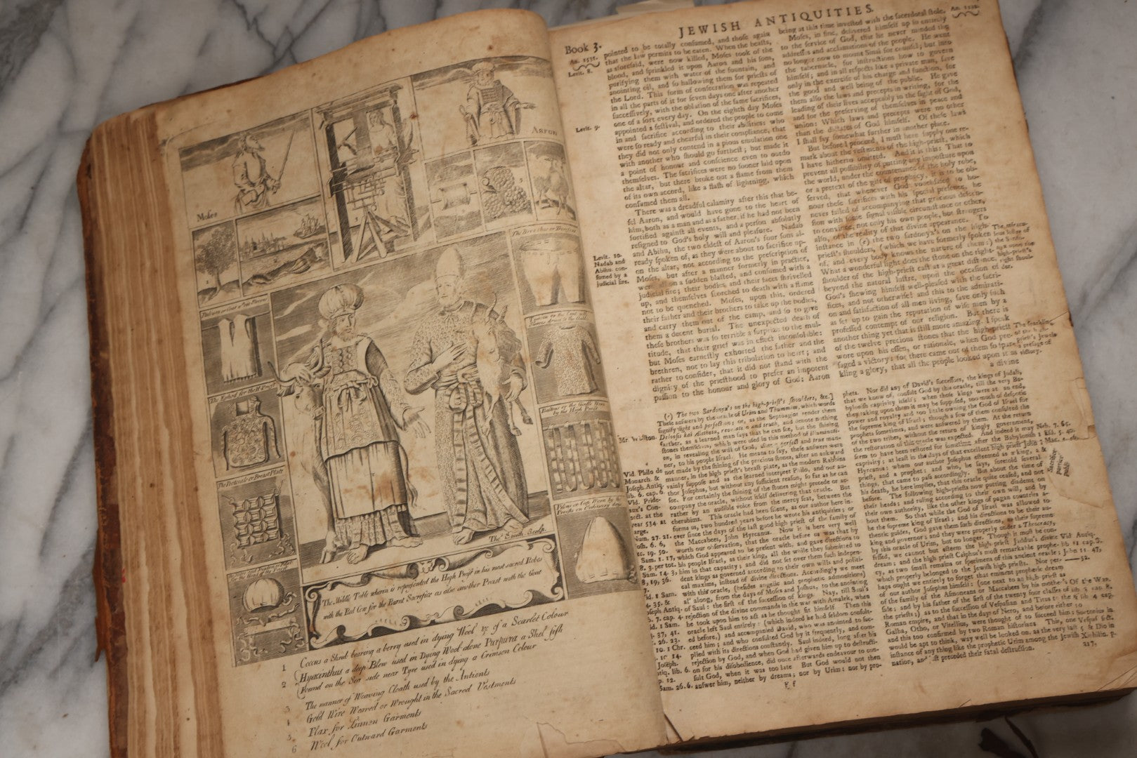 Lot 197 - "The Whole Works Of Flavius Josephus" Antique Religious And Historical Book Translated Into English By Sir Roger L'Estrange, Knight, Printed By Henry Galbraith, Dundee, 1766