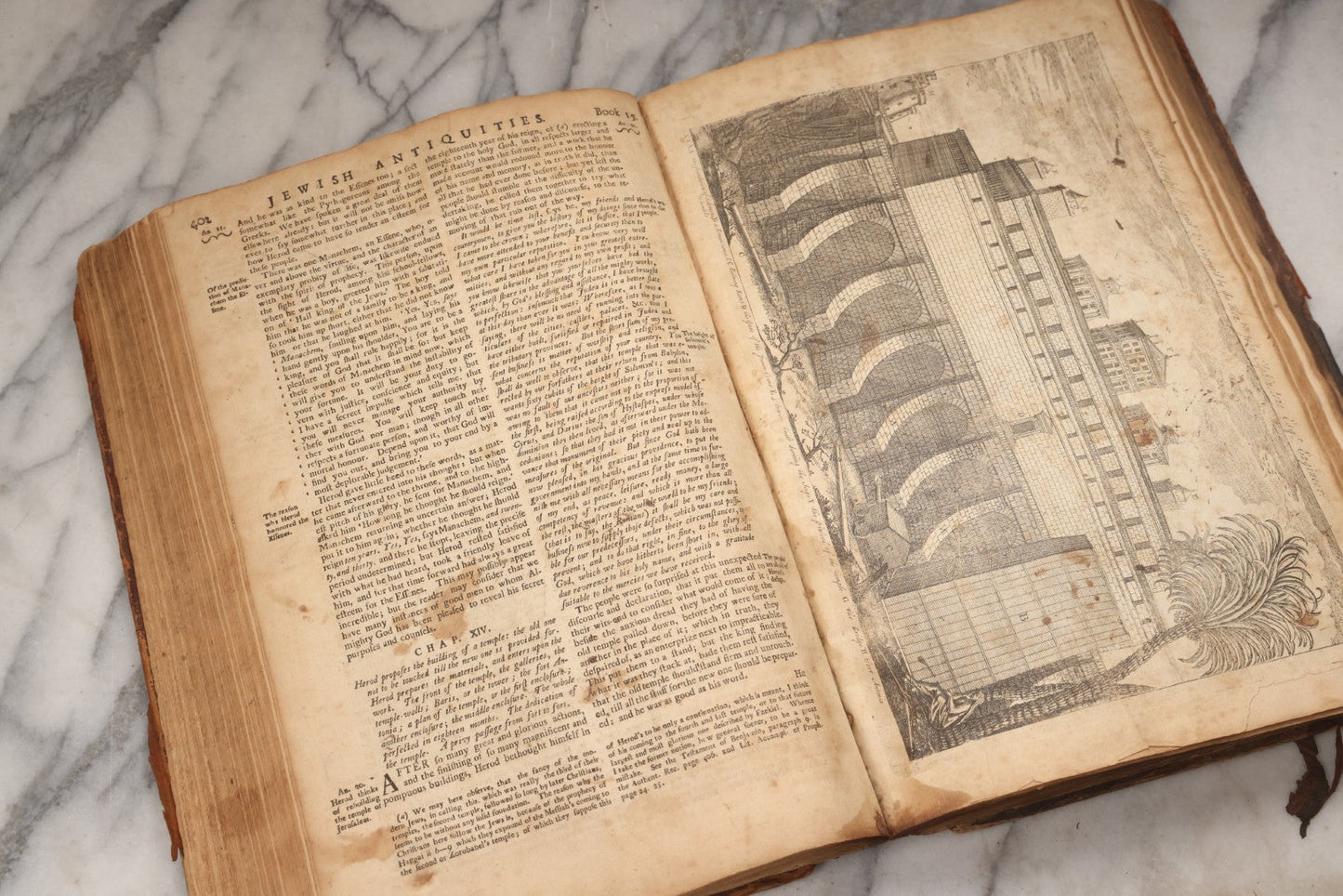 Lot 197 - "The Whole Works Of Flavius Josephus" Antique Religious And Historical Book Translated Into English By Sir Roger L'Estrange, Knight, Printed By Henry Galbraith, Dundee, 1766
