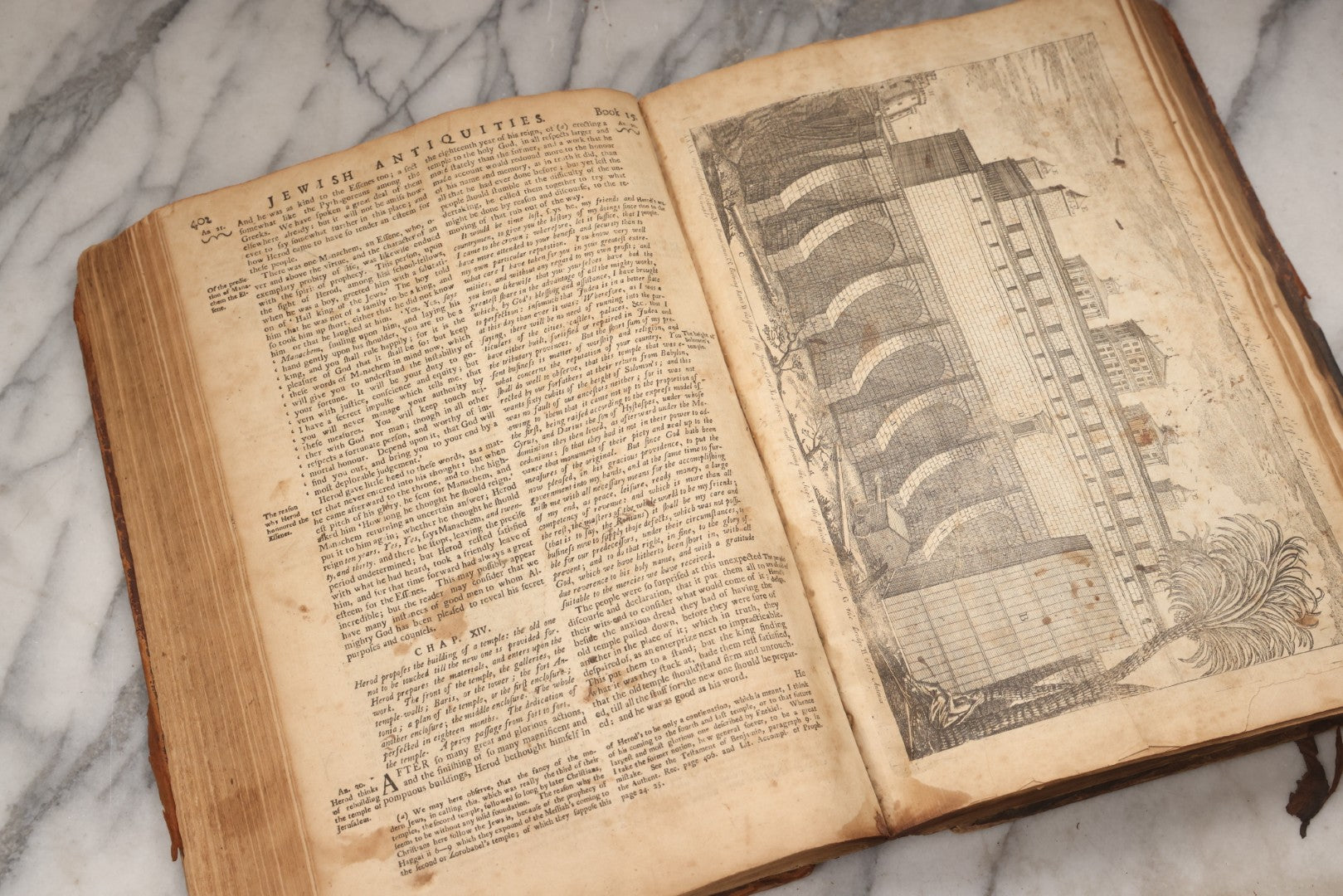 Lot 197 - "The Whole Works Of Flavius Josephus" Antique Religious And Historical Book Translated Into English By Sir Roger L'Estrange, Knight, Printed By Henry Galbraith, Dundee, 1766
