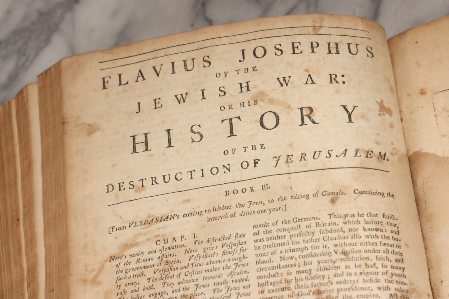Lot 197 - "The Whole Works Of Flavius Josephus" Antique Religious And Historical Book Translated Into English By Sir Roger L'Estrange, Knight, Printed By Henry Galbraith, Dundee, 1766