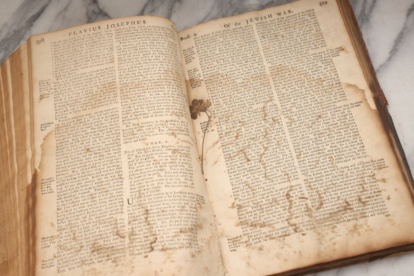 Lot 197 - "The Whole Works Of Flavius Josephus" Antique Religious And Historical Book Translated Into English By Sir Roger L'Estrange, Knight, Printed By Henry Galbraith, Dundee, 1766