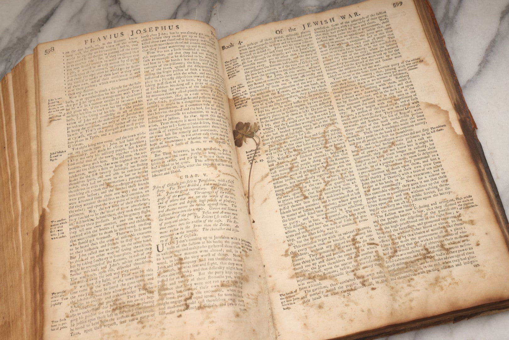 Lot 197 - "The Whole Works Of Flavius Josephus" Antique Religious And Historical Book Translated Into English By Sir Roger L'Estrange, Knight, Printed By Henry Galbraith, Dundee, 1766
