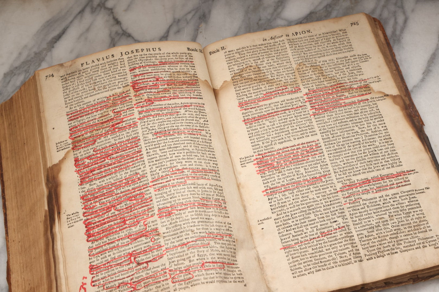 Lot 197 - "The Whole Works Of Flavius Josephus" Antique Religious And Historical Book Translated Into English By Sir Roger L'Estrange, Knight, Printed By Henry Galbraith, Dundee, 1766