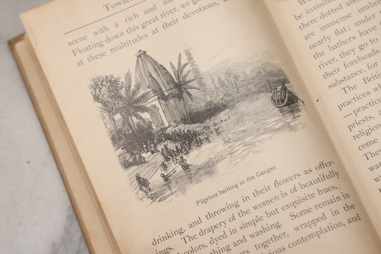 Lot 202 - "Toward The Rising Sun: Sketches Of Life In Eastern Lands" Antique Illustrated Travel Book, Ginn & Company, Boston, 1902