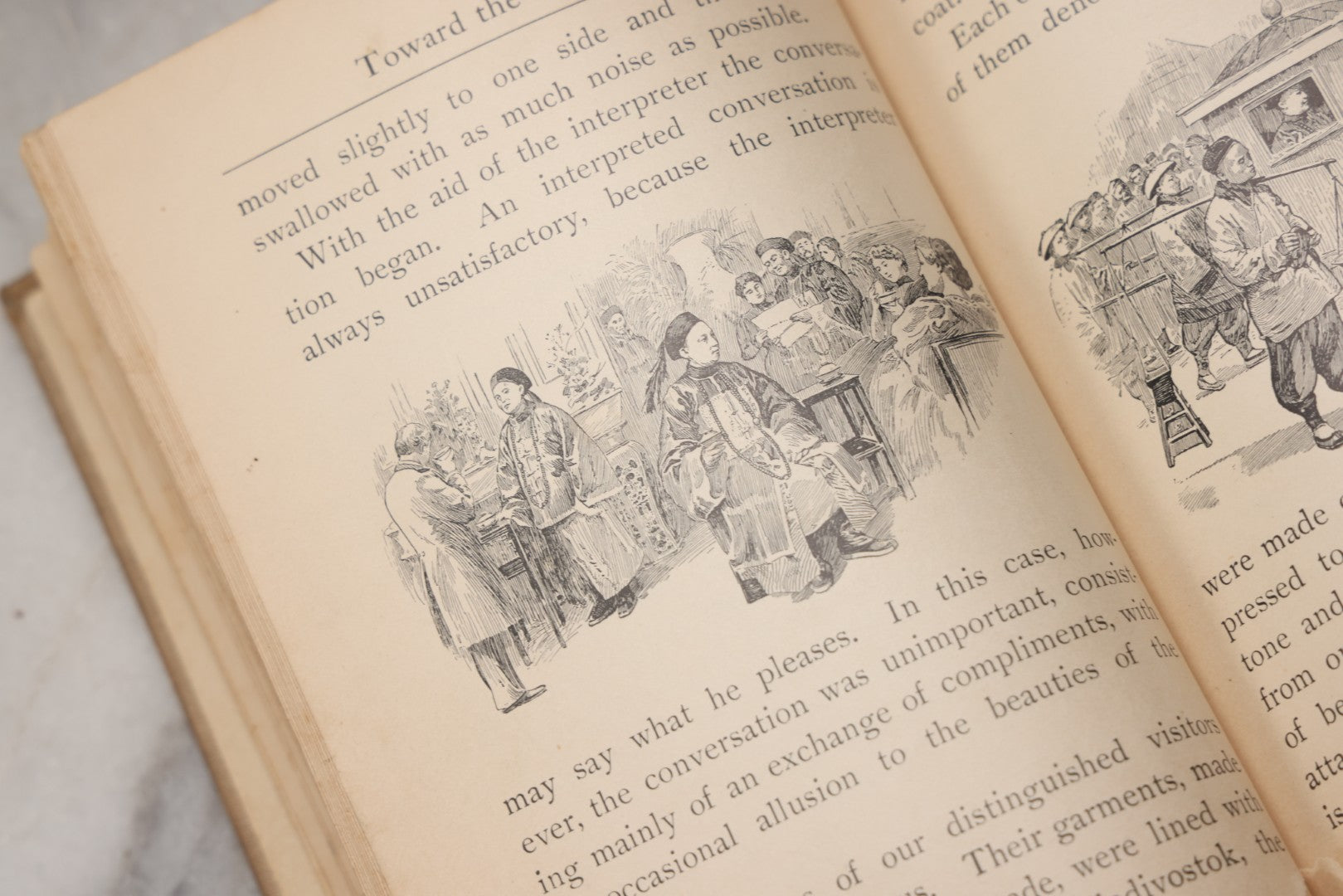 Lot 202 - "Toward The Rising Sun: Sketches Of Life In Eastern Lands" Antique Illustrated Travel Book, Ginn & Company, Boston, 1902