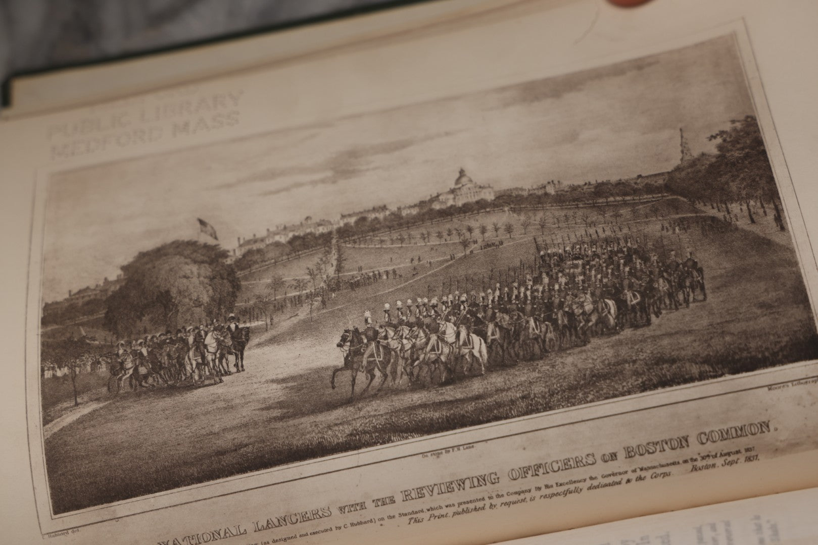 Lot 205 - "Early Days On Boston Common" Antique Ex-Lib Illustrated Local History By Mary Farwell Ayer, Illustrated After Old Prints, Privately Printed, Boston, 1910