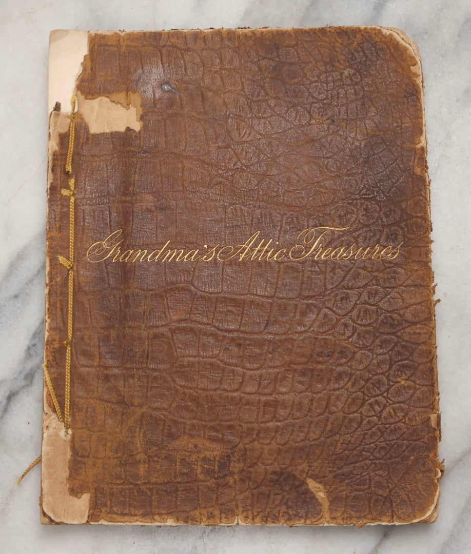 Lot 210 - "Grandma's Attic Treasures: A Story Of Old-Time Memories" Antique Illustrated Poetry Book By Mary D. Brine, E.P. Dutton & Company, 1884