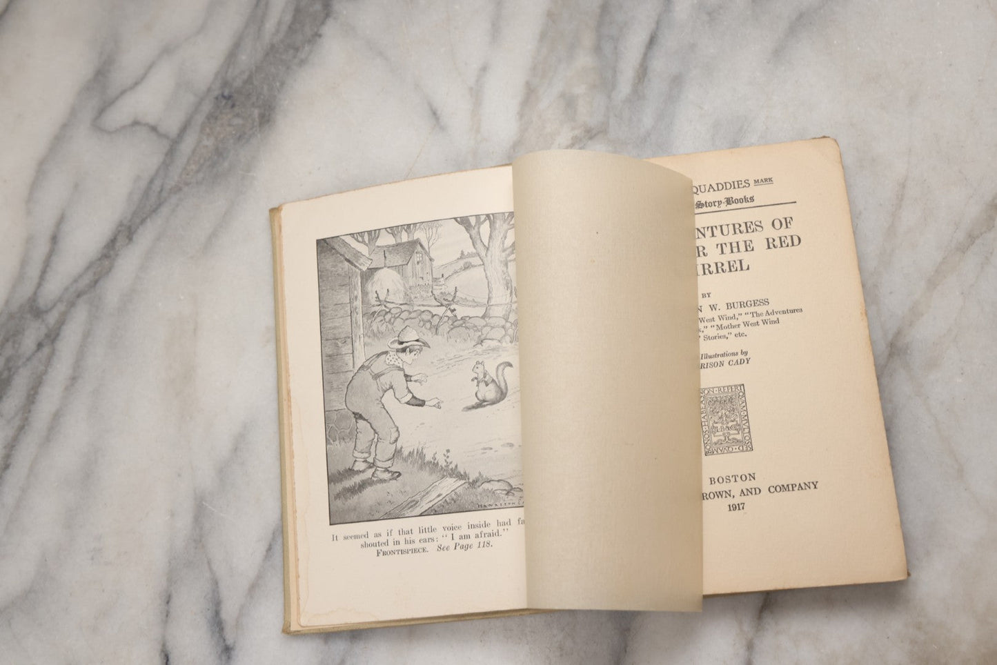 Lot 211 - Grouping Of Six Antique "The Bedtime Story-Books" By Thornton W. Burgess, Illustrated By Harrison Cady, Published By Little, Brown And Company, Boston, 1916–1923