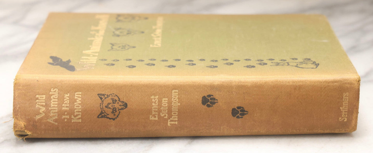 Lot 212 - "Wild Animals I Have Known" Antique Illustrated Book By Ernest Seton Thompson, Charles Scribner's Sons, New York, 1899