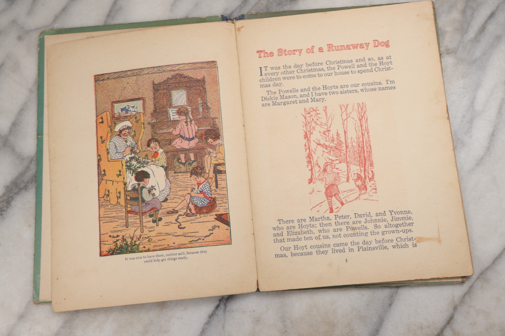 Lot 215 - "The Story Of A Runaway Dog" Antique Children's Book By Elmer Sherwood, Whitman Publishing Co., 1923
