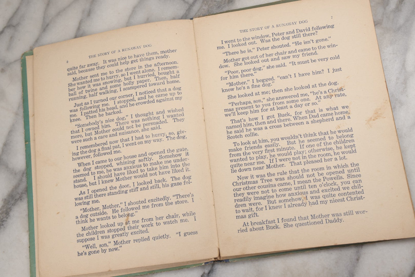 Lot 215 - "The Story Of A Runaway Dog" Antique Children's Book By Elmer Sherwood, Whitman Publishing Co., 1923