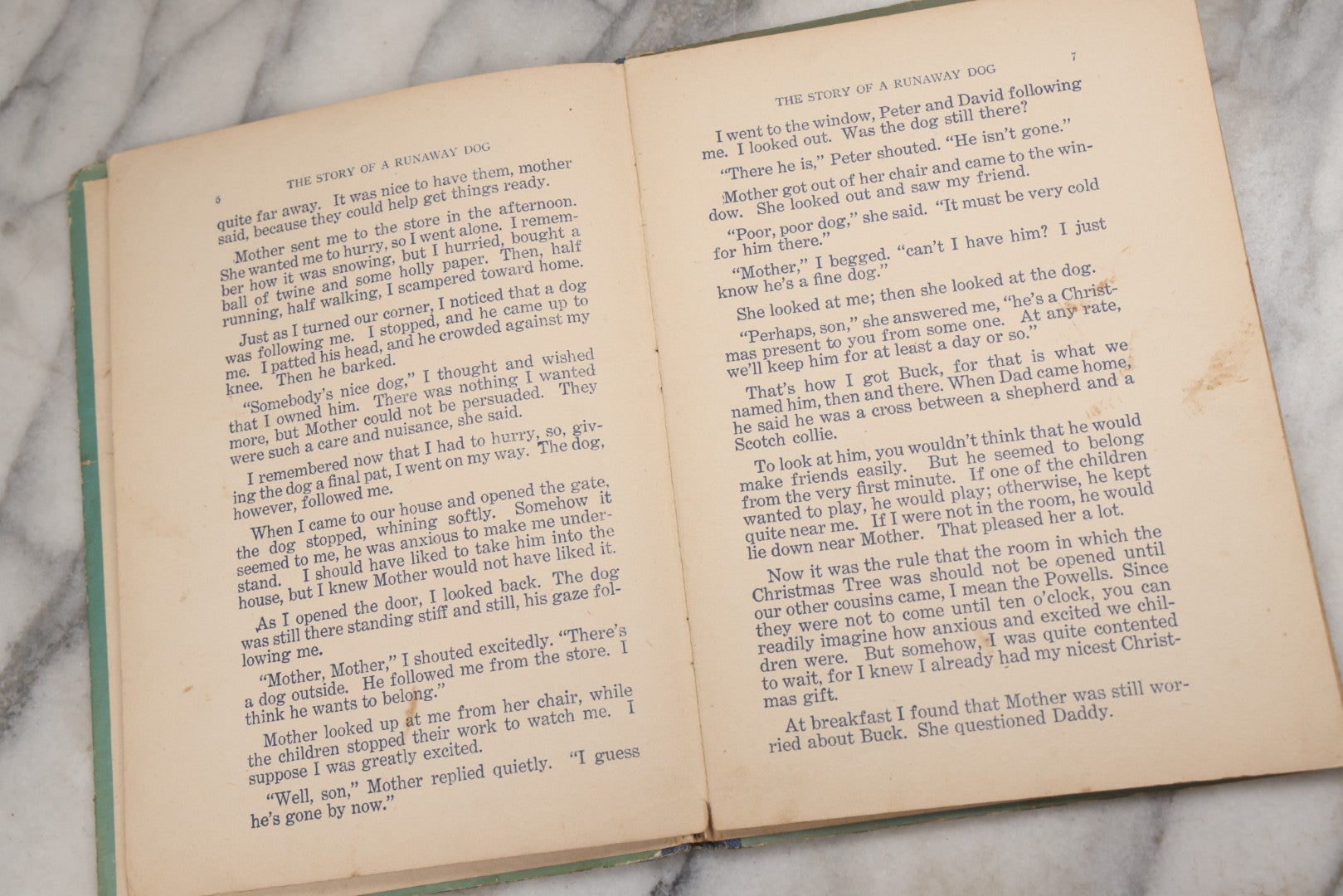 Lot 215 - "The Story Of A Runaway Dog" Antique Children's Book By Elmer Sherwood, Whitman Publishing Co., 1923