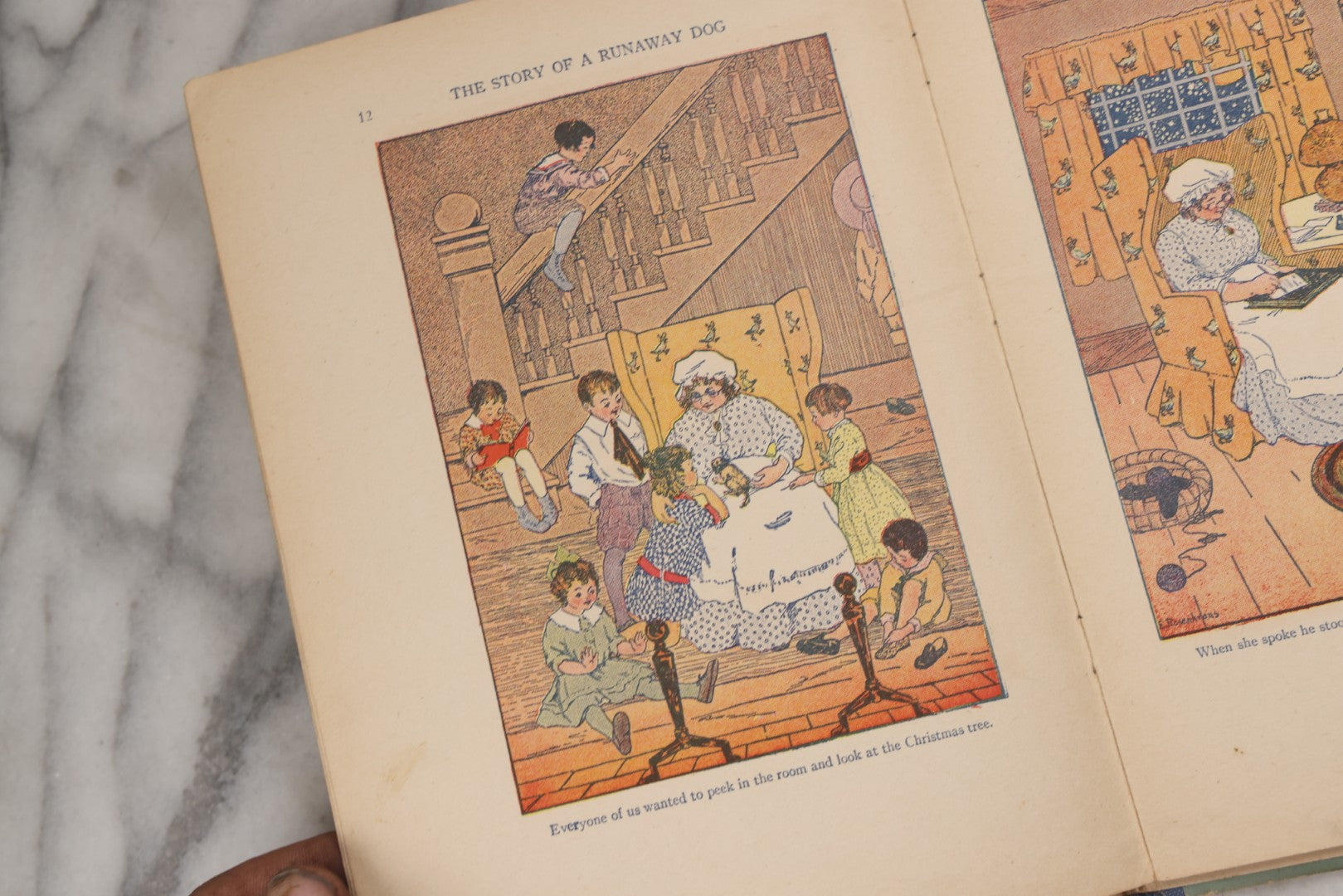 Lot 215 - "The Story Of A Runaway Dog" Antique Children's Book By Elmer Sherwood, Whitman Publishing Co., 1923