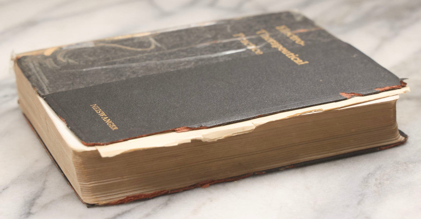 Lot 217 - "Electro-Therapeutical Practice; A Ready Reference Guide For Physicians In The Use Of Electricity And The X-Rays" By Chas. S. Neiswanger, M.D., 1918