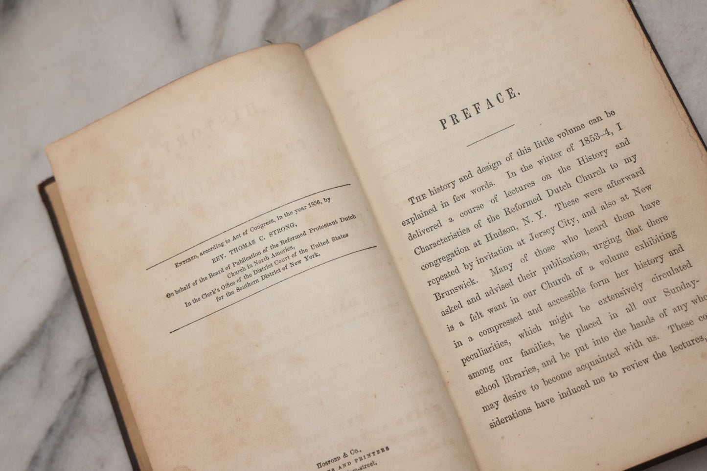 Lot 219 - "History And Characteristics Of The Reformed Protestant Dutch Church" Antique Religious History Book By David D. Demarest, Published By The Reformed Protestant Dutch Church, New York, 1856