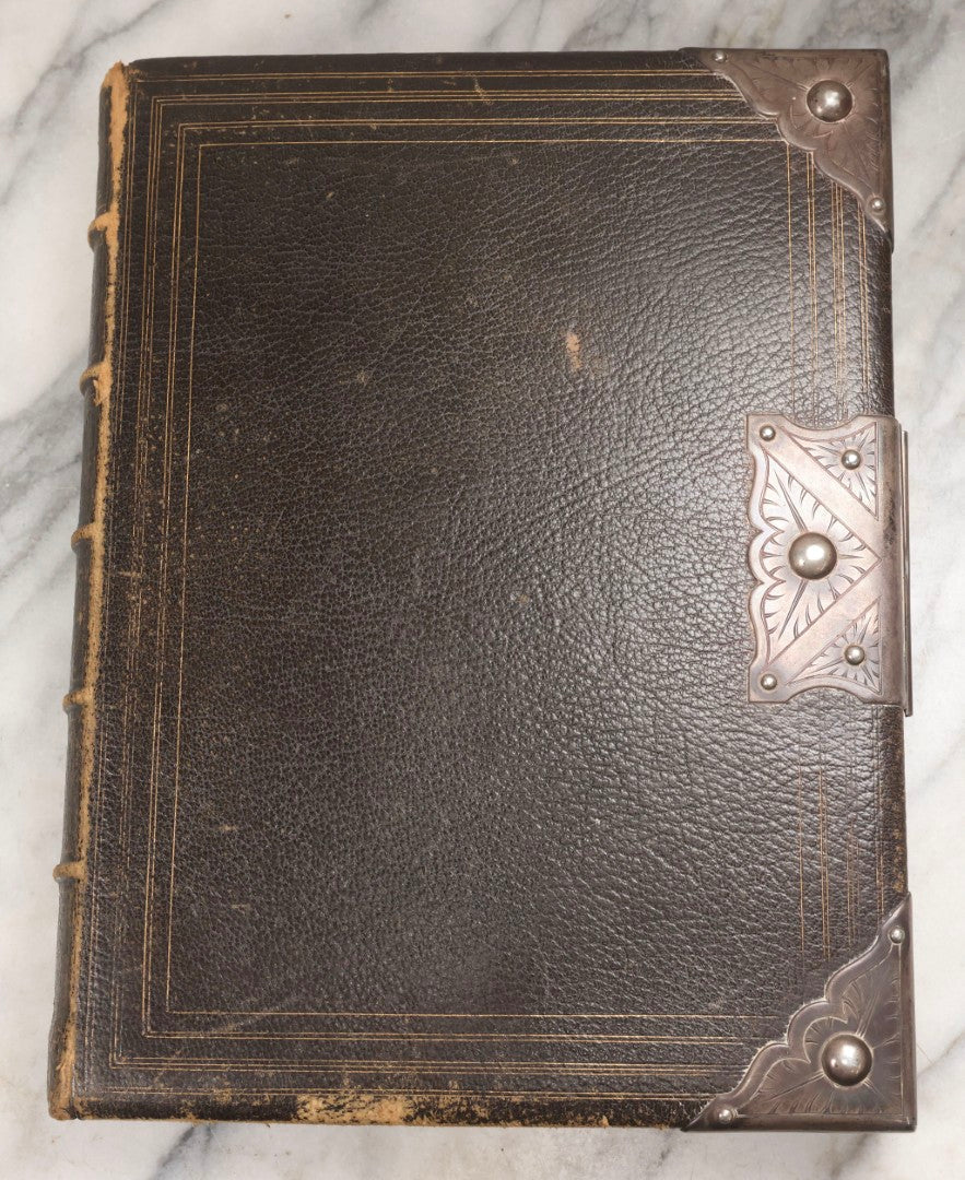 Lot 220 - "The Altar Service Book" Antique Leather Bound Religious Volume With Metal Corner Plates And Clasp, Published 1882