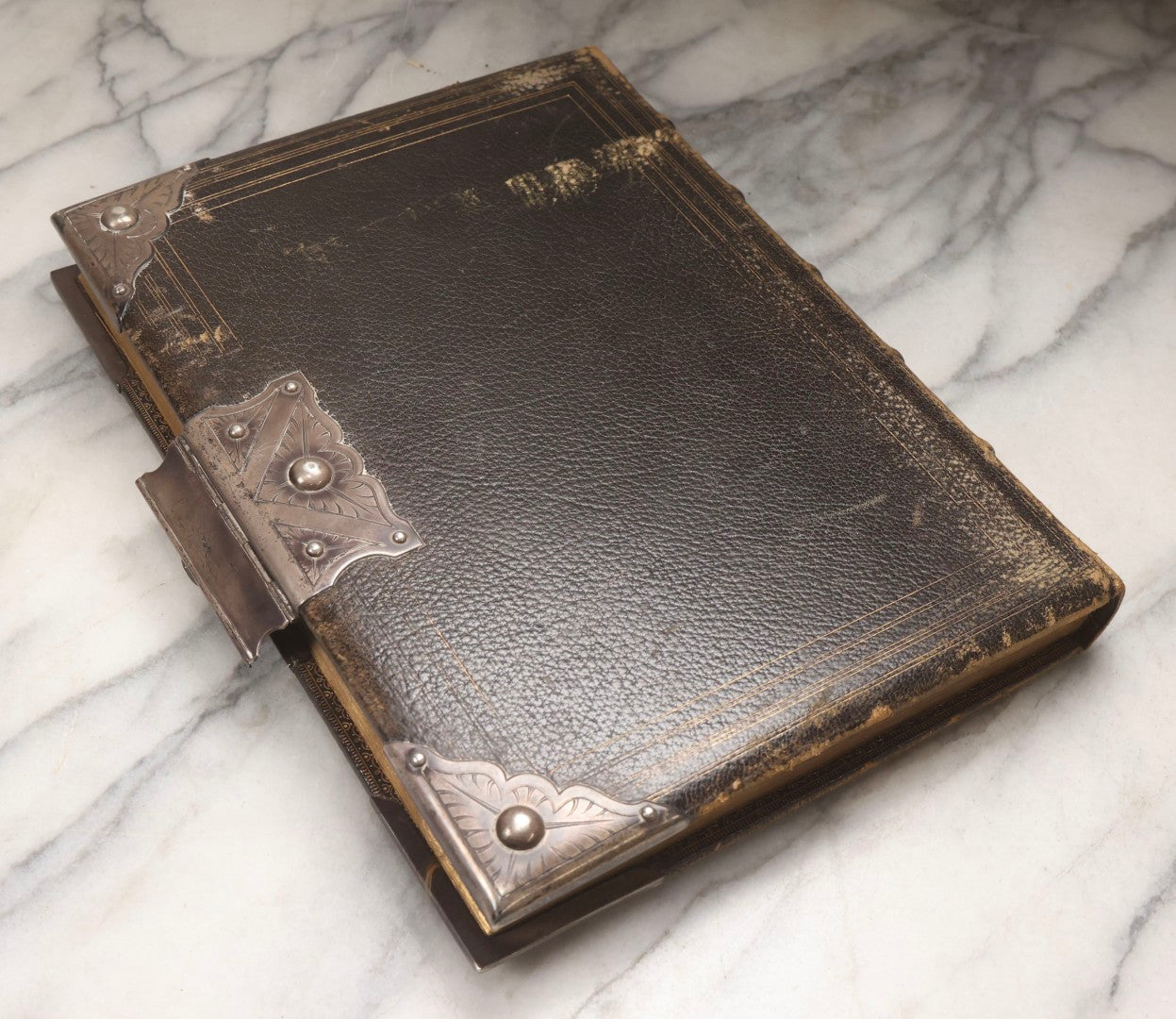 Lot 220 - "The Altar Service Book" Antique Leather Bound Religious Volume With Metal Corner Plates And Clasp, Published 1882