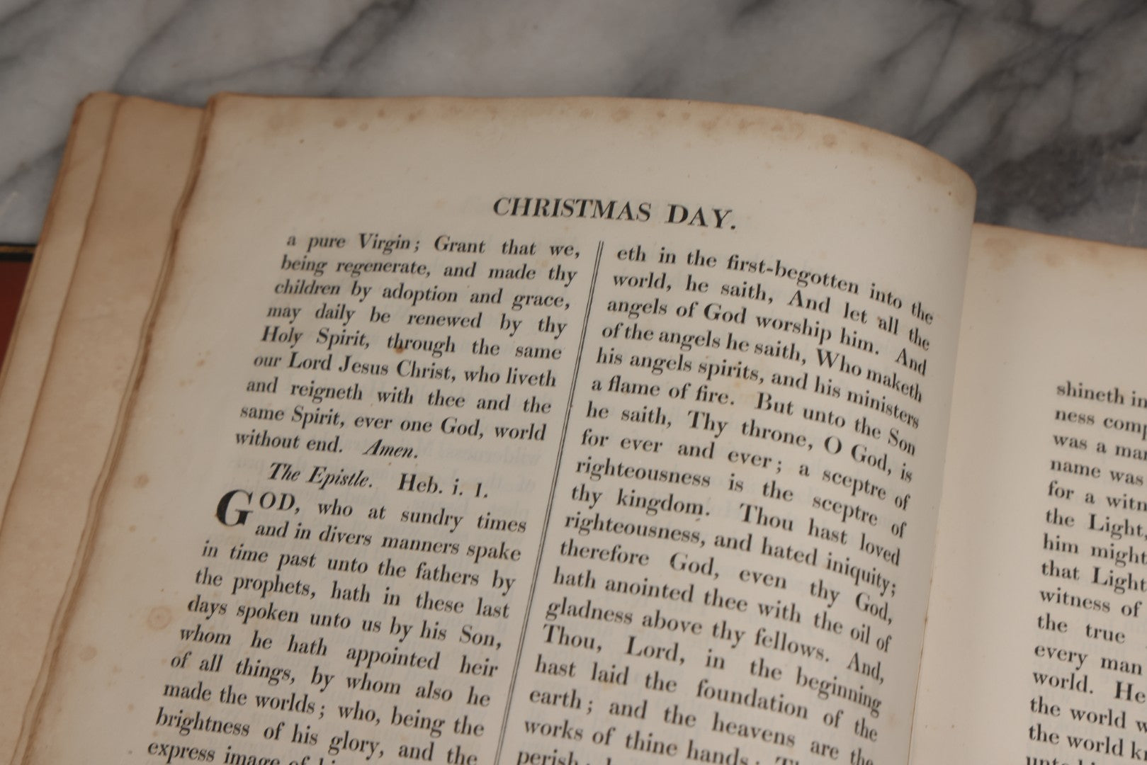 Lot 221 - "The Altar Services" Antique Leather Bound Religious Book, Cambridge, 1821