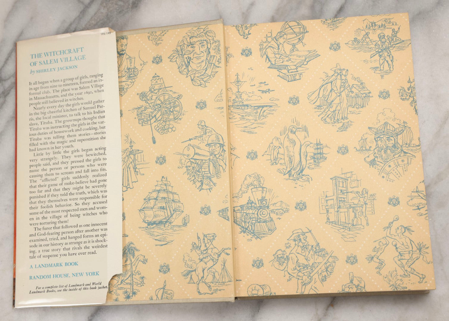 Lot 226 - "The Witchcraft Of Salem Village" Vintage Young Adult History Book By Shirley Jackson, Illustrated By Lili Bethi, Random House, New York, 1956