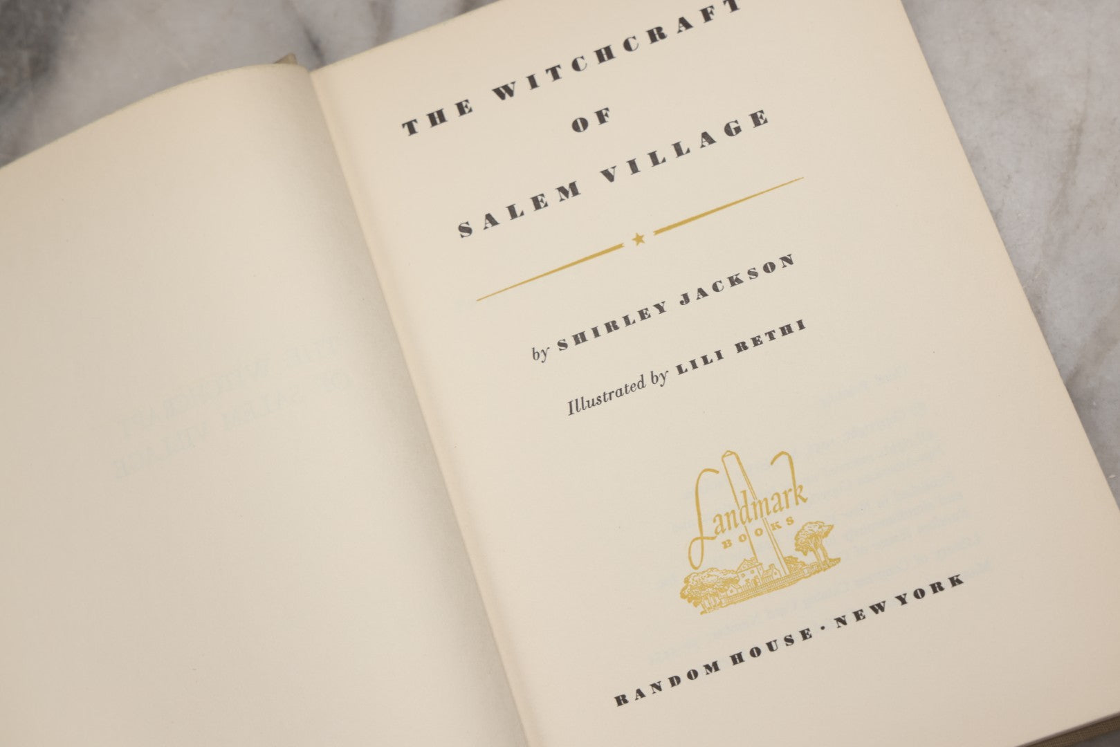 Lot 226 - "The Witchcraft Of Salem Village" Vintage Young Adult History Book By Shirley Jackson, Illustrated By Lili Bethi, Random House, New York, 1956