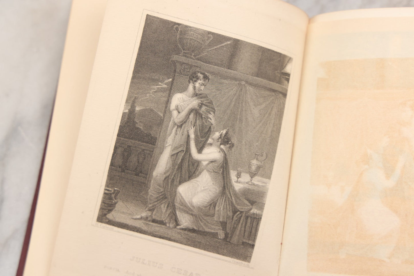 Lot 228 - Pair Of Antique Shakespeare Books "The Merchant Of Venice" And "Julius Caesar," Published By David McKay, Philadelphia, Pennsylvania