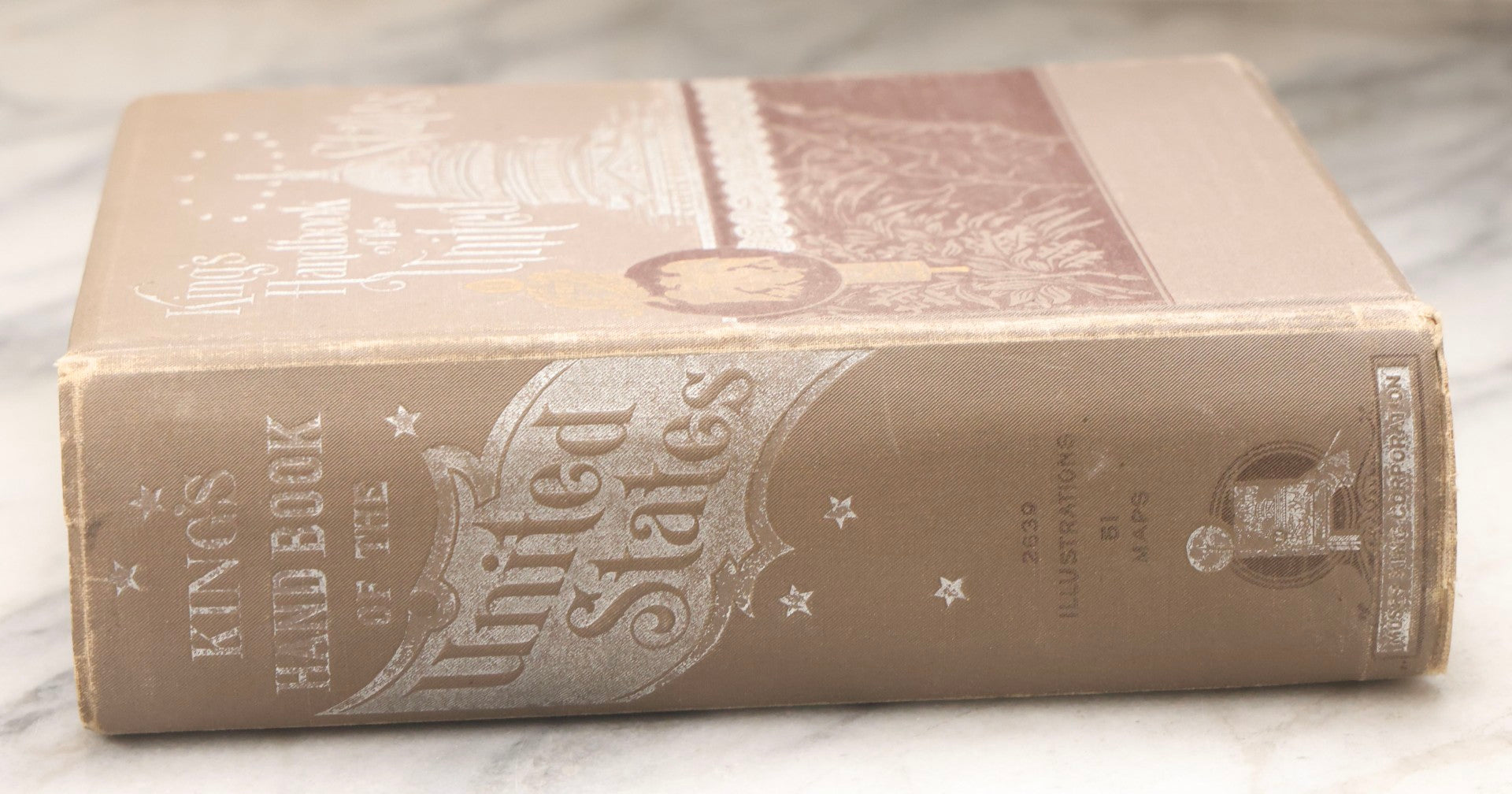 Lot 230 - "King's Handbook Of The United States" Antique Illustrated Guide Edited By Moses King, Text By M. F. Sweetser, Moses King Corporation, Buffalo, New York, 1891