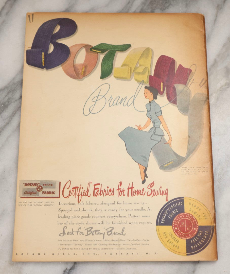 Lot 231 - "Vogue's Book Of Smart Dressmaking" Vintage Sewing Magazine By The Condé Nast Publications, 1948