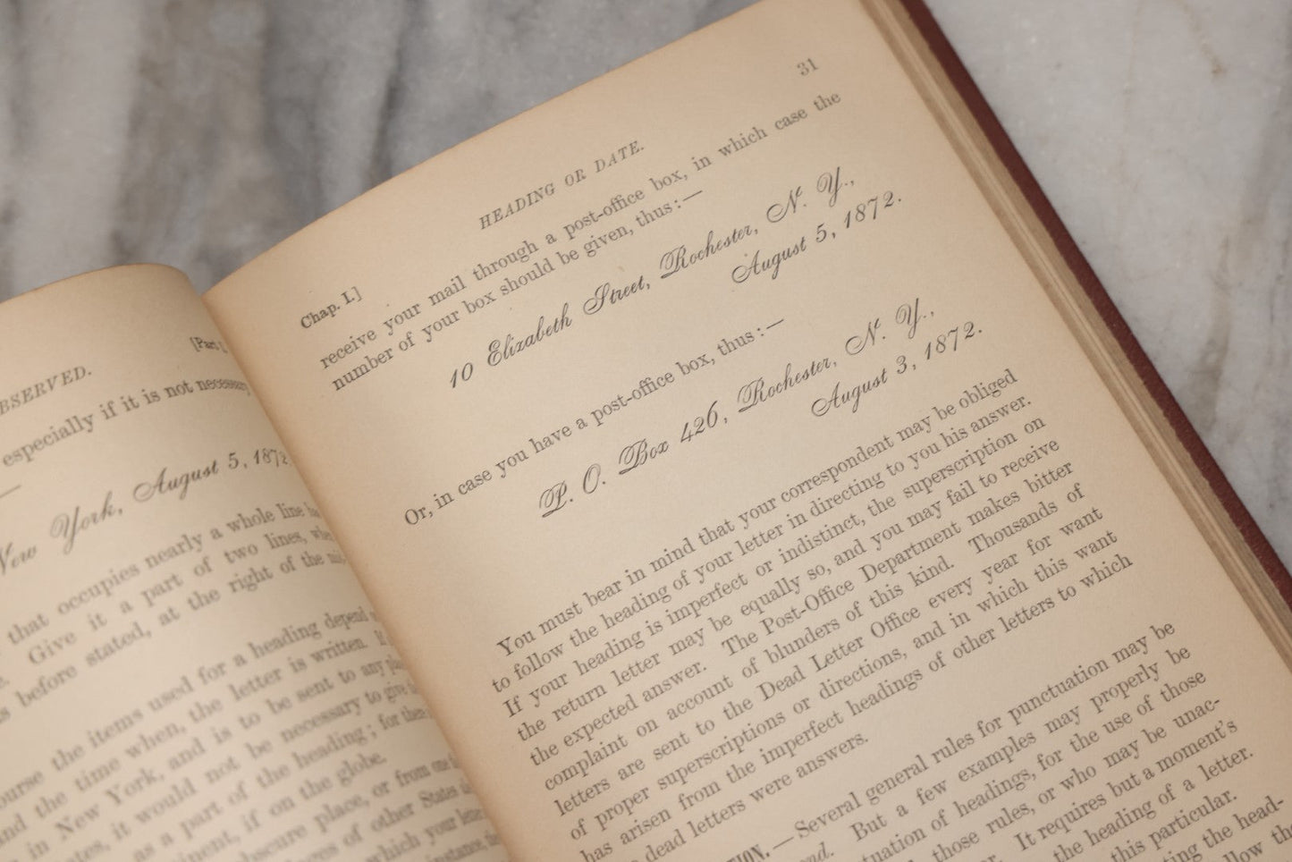 Lot 234 - "Analysis Of Letter-Writing" Antique Business Correspondence Reference Book By Calvin Townsend, Published By American Book Company, New York, 1872