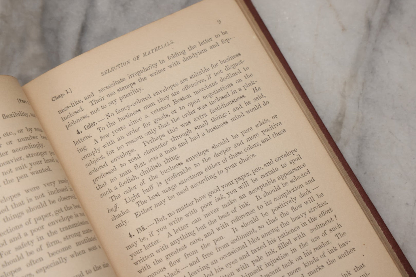 Lot 234 - "Analysis Of Letter-Writing" Antique Business Correspondence Reference Book By Calvin Townsend, Published By American Book Company, New York, 1872