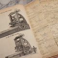 Lot 026 - Antique 1901 Manning, Maxwell & Moore Of New York Machine Tools Catalogue Used As Scrapbook And Receipt Book By Dwight H. Buxton Of Rutland, Vermont, Containing Receipts, Letters, Billheads, And Industrial Illustrations