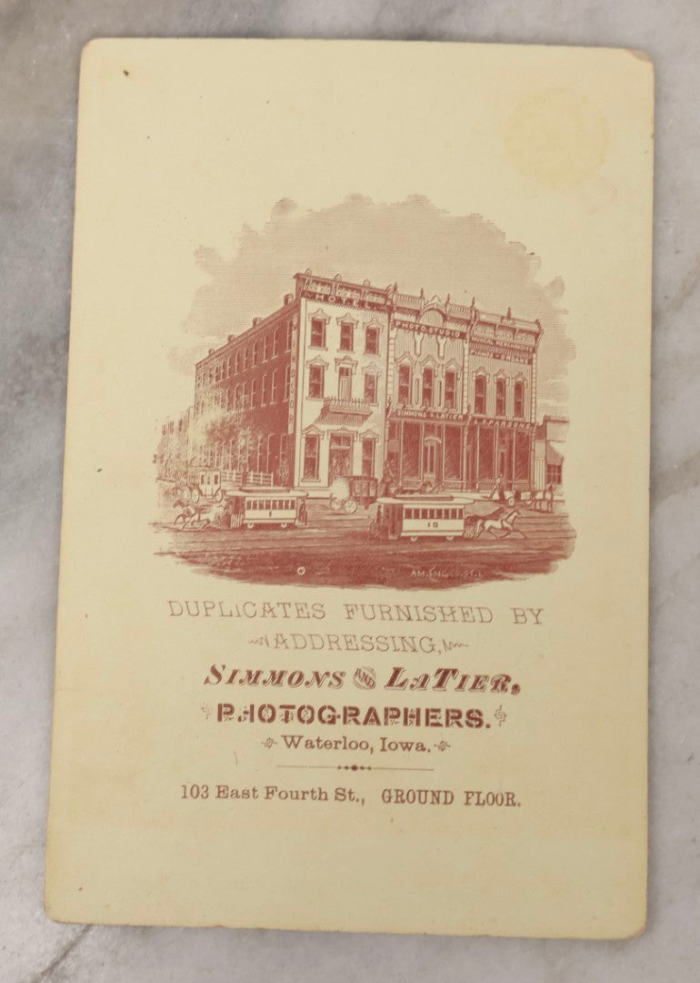 Lot 085 - Grouping Of Eight Antique Cabinet Card Portrait Photographs Including H.B. Bigelow, Governor Of Connecticut, With Signature, Robert Green Ingersoll, Henry Ward Beecher, Nathaniel Parker Willis, And Howard Crosby