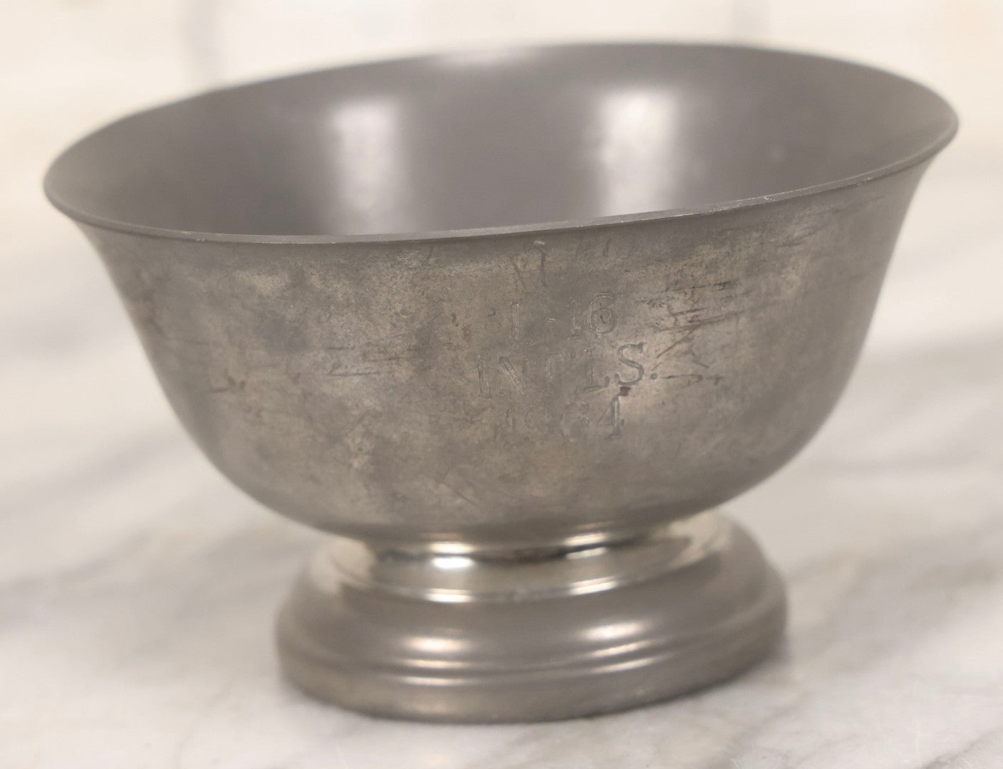 Lot 098 - Grouping Of 10 Vintage Pewter Gymkhana And Rally Trophies, 1959–1964, Various Makers Including Queen Art Pewter, Trinac Pewter, And Royal Holland Pewter