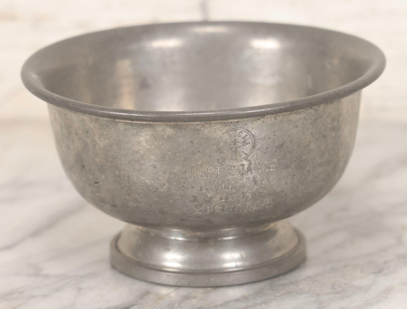 Lot 098 - Grouping Of 10 Vintage Pewter Gymkhana And Rally Trophies, 1959–1964, Various Makers Including Queen Art Pewter, Trinac Pewter, And Royal Holland Pewter