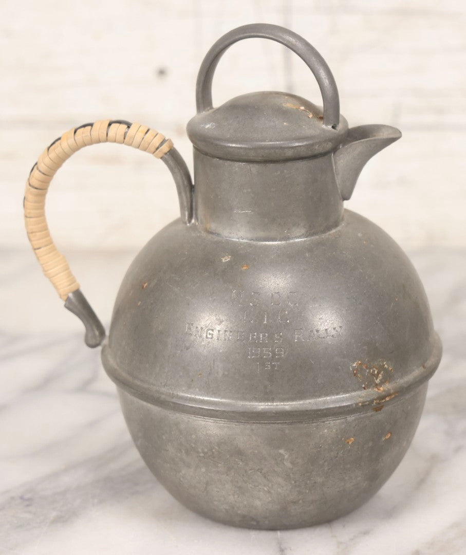 Lot 098 - Grouping Of 10 Vintage Pewter Gymkhana And Rally Trophies, 1959–1964, Various Makers Including Queen Art Pewter, Trinac Pewter, And Royal Holland Pewter
