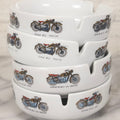 Lot 102 - Grouping Of 4 Vintage Motorcycle Ashtrays, Made In Western Germany For Butler & Smith Inc., Norwood, New Jersey