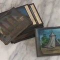 Lot 111 - Grouping Of 18 Antique Hand-Colored Magic Lantern Slides Relating To The Odd Fellows I.O.O.F.., Including Royal Purple Degree And Altar Scenes