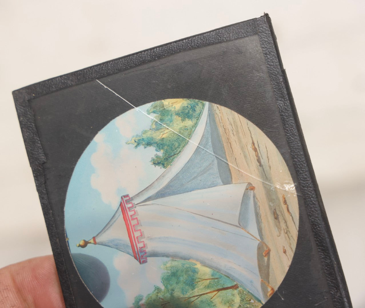 Lot 111 - Grouping Of 18 Antique Hand-Colored Magic Lantern Slides Relating To The Odd Fellows I.O.O.F.., Including Royal Purple Degree And Altar Scenes