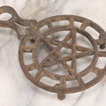 Lot 113 - Antique Cast Iron Trivet With Pentagram Design