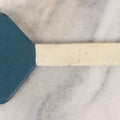 Lot 114 - Vintage Folk Art Hand-Cut And Hand-Painted Wooden Arrow Sign With Red Point, White Shaft, And Blue Fletching, 13-3/4" L