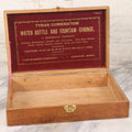 Lot 116 - Vintage Wooden Storage Box For Tyrian Combination Water Bottle And Fountain Syringe By Tyer Rubber Company, Andover, Massachusetts