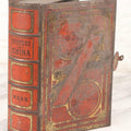 Lot 117 - Antique Tin Lithograph Book Safe In The Form Of Book Titled "History Of China," Marked "W.G. & B." On Spine