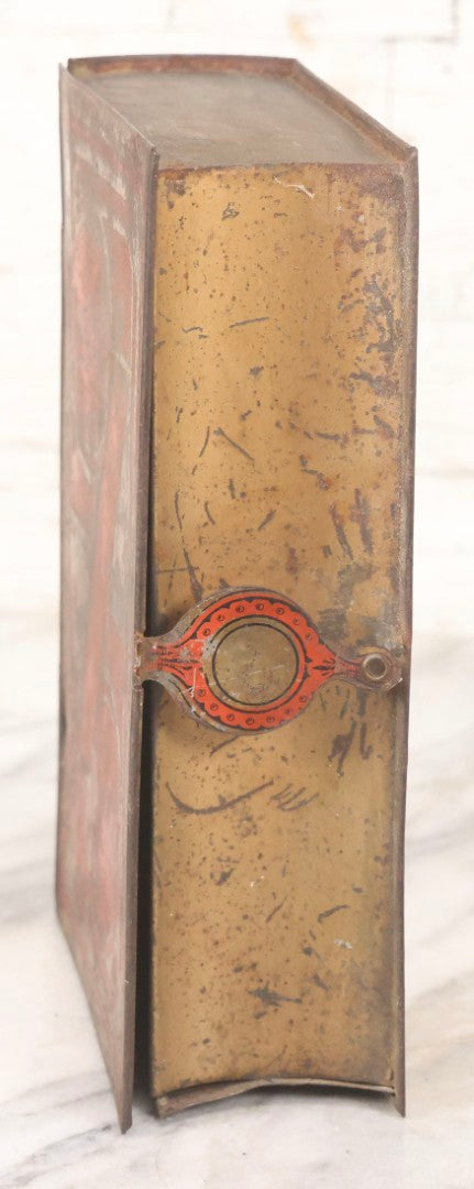 Lot 117 - Antique Tin Lithograph Book Safe In The Form Of Book Titled "History Of China," Marked "W.G. & B." On Spine