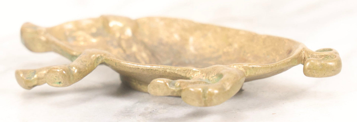 Lot 126 - Antique Brass Trinket Dish In The Form Of A Walking Boar