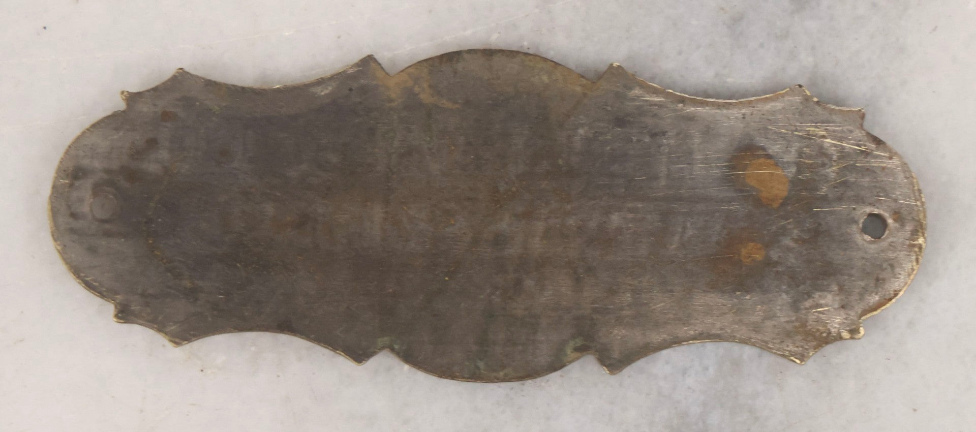 Lot 130 - Antique Brass Nameplate For O. Sheldon & Co. Boat Builders, Boston, Massachusetts, Circa Late 19th Century