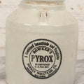 Lot 136 - Antique Stoneware Crock For Bowker's Pyrox Combined Insecticide And Fungicide, Boston, Baltimore, And Cincinnati, 7-1/8" H